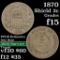 1870 2 Cent Piece 2c Grades f+