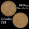 1929-p Lincoln Cent 1c Grades f+