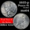 1935-p Peace Dollar $1 Grades Choice Unc (fc)