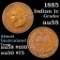 1885 Indian Cent 1c Grades Choice AU