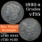 1892-s Morgan Dollar $1 Grades vf++ (fc)