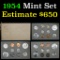 ***Auction Highlight*** Original 1954 United States Mint Set Grades (fc)