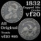 1832 Capped Bust Half Dollar 50c Grades vf, very fine