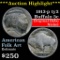 ***Auction Highlight*** Original Hobo Nickel on a 1913-p TY II Buffalo Nickel 5c (fc)
