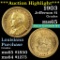 ***Auction Highlight*** 1903 Jefferson Louisiana Purchase Gold Commem $1 Grades GEM Unc (fc)