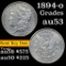 1894-o Morgan Dollar $1 Grades AU+ (fc)