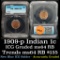 1909 Indian Cent 1c Graded ms64 RB By ICG