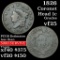 1826 Coronet Head Large Cent 1c Grades vf+