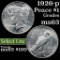 1926-p Peace Dollar $1 Grades Select Unc