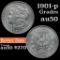 1901-p Morgan Dollar $1 Grades AU, Almost Unc (fc)