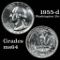 1955-d Washington Quarter 25c Grades Choice Unc