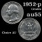 1952-p Washington Quarter 25c Grades Choice AU