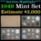 ***Auction Highlight*** Original 1949 United States Mint Set Grades (fc)