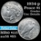 1934-p Peace Dollar $1 Grades Unc Details