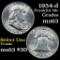 1954-d Franklin Half Dollar 50c Grades Select Unc