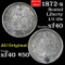 1872-s Above Bow Seated Liberty Half Dime 1/2 10c Grades xf