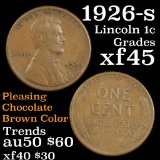 1926-s Lincoln Cent 1c Grades xf+