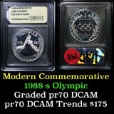 1988-s Olympic Modern Commem Dollar $1 Graded GEM++ Proof Deep Cameo By USCG
