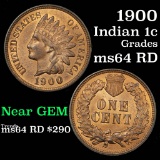 1900 Indian Cent 1c Grades Choice Unc RD (fc)