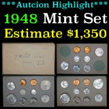 ***Auction Highlight*** Original 1948 United States Mint Set Grades (fc)