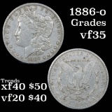 1886-o Morgan Dollar $1 Grades vf++