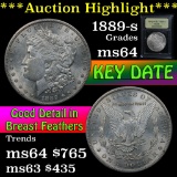 ***Auction Highlight*** 1889-s Morgan Dollar $1 Graded Choice Unc By USCG (fc)