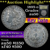 ***Auction Highlight*** 1895-o Morgan Dollar $1 Graded AU, Almost Unc by USCG (fc)