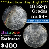 1882-p Morgan Dollar $1 Grades Choice+ Unc (fc)