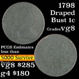 1798 Draped Bust Large Cent 1c Grades vg, very good (fc)