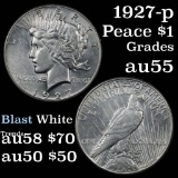 1927-p Peace Dollar $1 Grades Choice AU