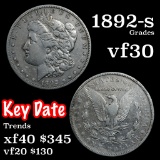 1892-s Morgan Dollar $1 Grades vf++