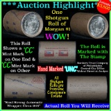 ***Auction Highlight*** Incredible Find, Uncirculated Morgan $1 Shotgun Roll cc & cc ends  (fc)