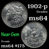 1902-p Morgan Dollar $1 Grades Choice Unc