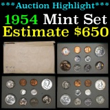 ***Auction Highlight*** Original 1954 United States Mint Set (fc)