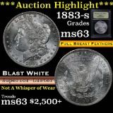 ***Auction Highlight*** 1883-s Morgan Dollar $1 Graded Select Unc by USCG