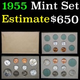 ***Auction Highlight*** 1955 Double Mint Set and includes 20 coins   (fc)