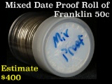 Full 20 piece Franklin Proof Roll, Mixed Dates Grades Gem Proof