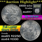 ***Auction Highlight*** 1900-o/cc Morgan Dollar $1 Graded Choice+ Unc by USCG (fc)