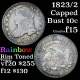 1823/2 Capped Bust Dime 10c Grades f+ (fc)