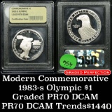 1983-s Olympic Modern Commem Dollar $1 Grades