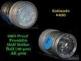 1962 Proof Roll of Franklin Half Dollars 50c Franklin Half Dollar 50c Proof