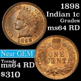 1898 Indian Cent 1c Grades Choice Unc RD (fc)