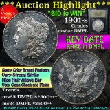 ***Auction Highlight*** 1901-s Morgan Dollar $1 Graded Choice Unc+ DMPL by USCG (fc)