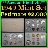 ***Auction Highlight*** Original 1949 United States Mint Set Exceptional Toning (fc)