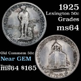 1925 Lexington Old Commem Half Dollar 50c Grades Choice Unc