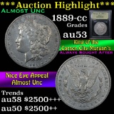 ***Auction Highlight*** 1889-cc Morgan Dollar $1 Graded Select AU By USCG (fc)