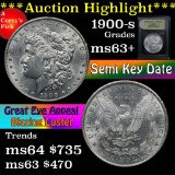 ***Auction Highlight*** 1900-s Morgan Dollar $1 Graded Select+ Unc By USCG (fc)