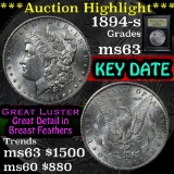 ***Auction Highlight*** 1894-s Morgan Dollar $1 Graded Select Unc By USCG (fc)