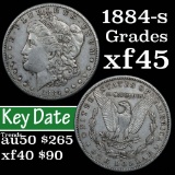 1884-s Morgan Dollar $1 Grades xf+