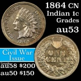 1864 CN Indian Cent 1c Grades Select AU